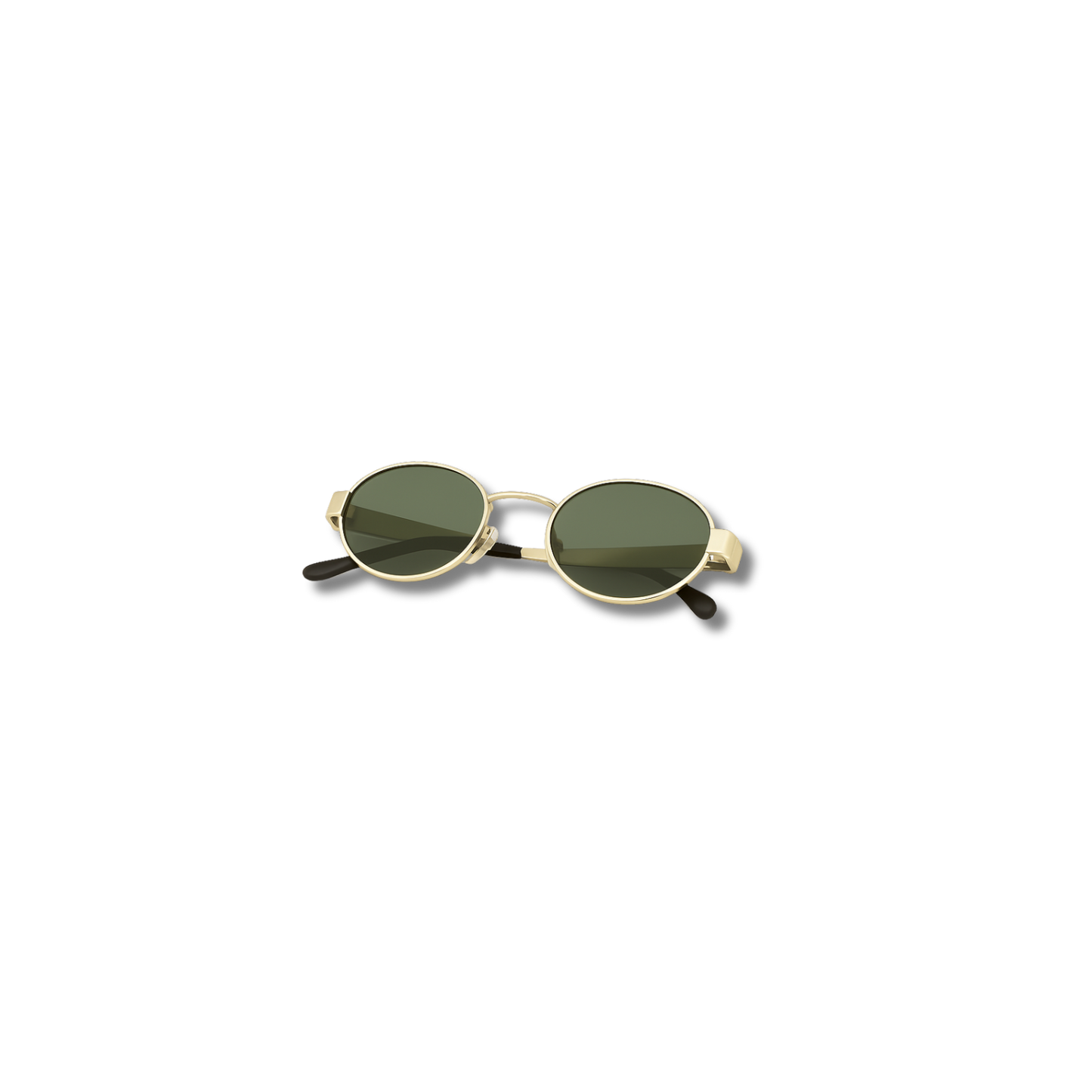 Retro Oval Gold/Green (1+1 GRATIS)