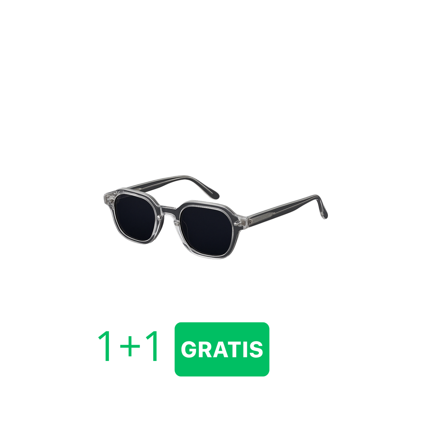 Vintage Conchen Zonnebril Grey/Black (1+1 GRATIS)