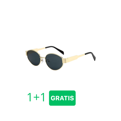 Retro Oval Gold/Black (1+1 GRATIS)