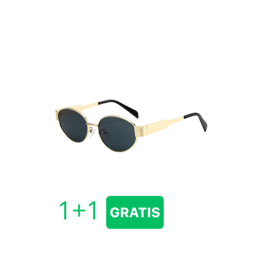 Retro Oval Gold/Black (1+1 GRATIS)