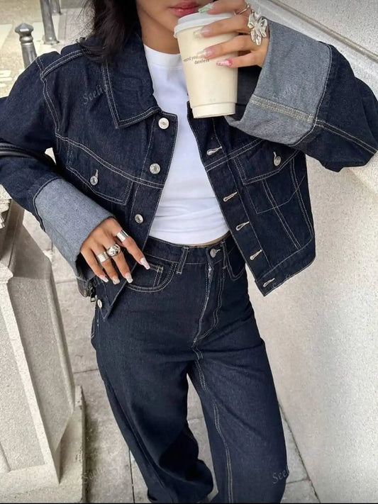 Stijlvolle Retro Denim Set